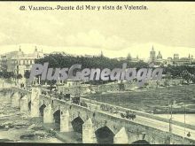 Puente del mar y vista de valencia