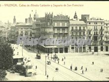 Calles de alfredo calderón y sagrario de san francisco de valencia