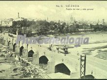 Puente del mar y vista general de valencia