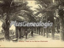 Ver fotos antiguas de paseos en ALICANTE