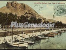 Muelle de costa, paseo de la esplanada, (alicante)