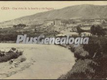 Vista de la huerta y río segura, cieza (murcia)