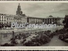 Fachada del ayuntamiento y glorieta de españa, murcia