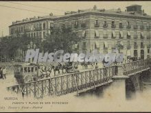 Puente y plano de san francisco, murcia