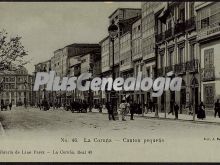 Calle cantón pequeño en la coruña