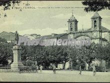 Iglesia de dolores y plaza,el ferrol (la coruña)