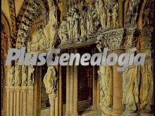 Detalle del pórtico de la gloria de la basílica de santiago de compostela
