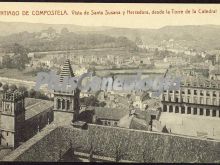 Vista de santa susana y herradura, desde la torre de la catedral de santiago de compostela