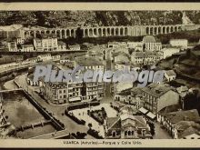 Parque y calle uría, luarca (asturias)