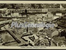 Parque y calle uría, luarca (asturias)