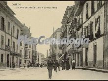 Calles de argüelles y jovellanos, oviedo (asturias)