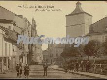 Calle del general lucuce y plaza de san francisco, avilés (asturias)