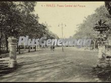 Paseo central del parque, avilés (asturias)