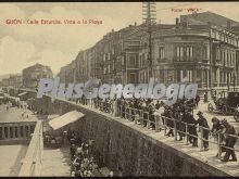 Calle ezcurdia.vista a la playa, gijón (asturias)