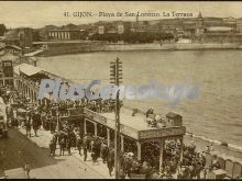 Playa de san lorenzo. la terraza, gijón (asturias)