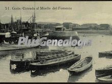 Entrada al muelle del fomento, gijón (asturias)