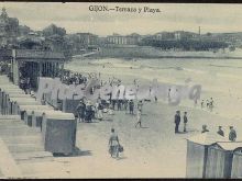 Playa de san lorenzo. la terraza, gijón (asturias)