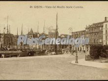 Vista del muelle desde corrida, gijón (asturias)