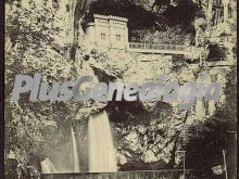 Vista general de la cueva, covadonga (asturias)