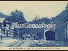 Estación del tranvía de arriondas a covadonga, covadonga (asturias)