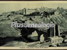 Vista parcial de toledo y puente de san martín