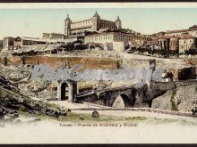 Puente de alcántara y el alcázar de toledo