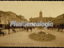 Plaza de la constitución (sepia) de ciudad real