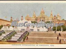 Escaleras del Palacio nacional de Montjuic en Barcelona (1929)