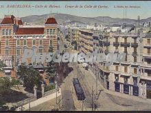 Calle de Balmes en el cruce -con la Calle de Cortés en Barcelona