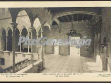 Vista parcial de la galería del patio de San Jorge del Palacio de la Diputación de Barcelona