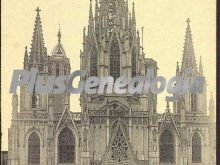 Vista vertical de la Fachada de la Catedral de Barcelona