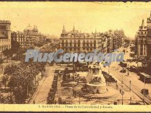 Plaza de la Universidad y Ronda en Barcelona