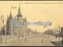 Calle de Argüelles (Gran Vía diagonal) en Barcelona