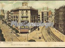 Calles de Pelayo y Balmés en Barcelona