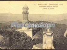 Panorama desde la Atalaya - Tibidabo en Barcelona