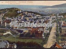 La Avenida del Tibidabo en Barcelona vista desde arriba