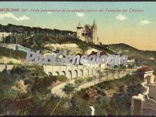 Vista panorámica de la estación inferior del Funicular del Tibidabo en Barcelona