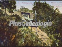 Cruce del Funicular del Tibidabo en Barcelona