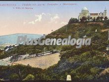 Funicular y observatorio del Tibidabo en Barcelona