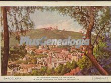 El Tibidabo desde la Bonanova en Barcelona