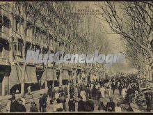 Rambla de los Estudios llena de gente en Barcelona