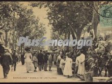 Rambla de las Flores y sus visitantes en Barcelona