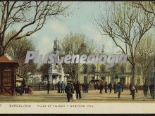 Plaza de Palacio y Gobierno Civil en Barcelona