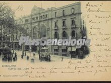 Teatro del liceo en Barcelona