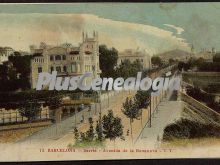 Avenida de la bonanova en sarria en barcelona