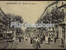 Rambla del Centro en Barcelona