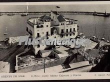 Vista aérea del Restaurante Hotel Monte Calvario y el Puerto de Arenys de Mar (Barcelona)