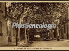 Avenida del generalísimo de Arenys de Munt (Barcelona)