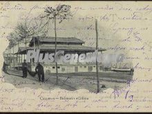 Postal dedicada del Balneario Colón de Caldetas (Barcelona)