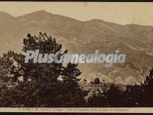 Vista del Santuari desde Demunt de Vallfogona de Falgás de Pobla de Lillet (Barcelona)